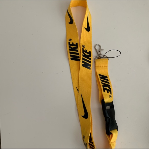 yellow nike lanyard